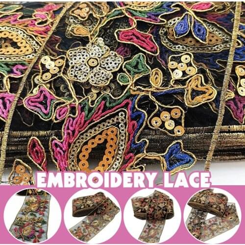 3/5/10 Yards Embroidery Lace Ribbon Handmade DIY Fabric Material Clothing Dress Belt Lace Trim Wedding Craft Sewing Accessories