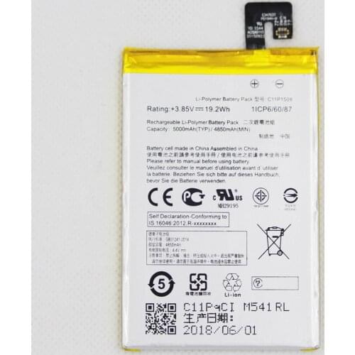4850mAh/5000mAh C11P1508 Battery for Asus Zenfone Max 5000 5000Z ZC550KL Z010AD Z010DD C550KL Z010DA Battery Replacement +Tool