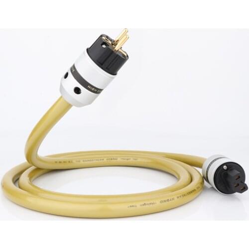 VAN DEN HUL M.C 7Cores Silver plated SCHUKO Power Cable EUR power plug hifi power cord cable for DVD CD AMP