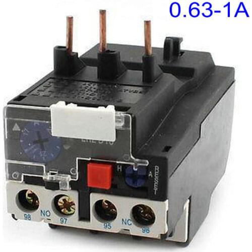 AC 660V 1A 4A 0.63-1A 3 Pole NO NC LR2 D13 JR28-25 Motor Protector Thermal Overload Relay