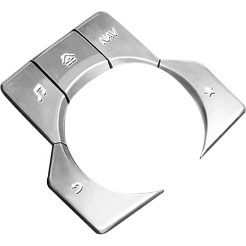 Car Aluminum Multimedia Button Cover Frame Trim Sticker for Mazda 3 Axela CX-4 CX-5 LHD Accessories