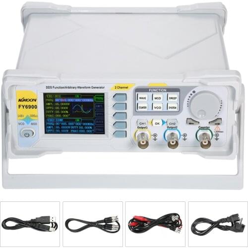 KKmoon 60MHz Function Signal Generator High Precision Digital DDS Dual-channel Function Signal/Arbitrary Waveform Generator