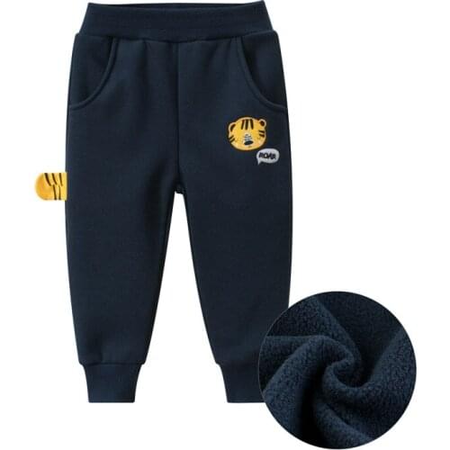 Bambino New Year 2021 Boy Sweatpants Warm Pants Kids Clothes Children Clothing Winter Pants for Boys Tiger School Trousers