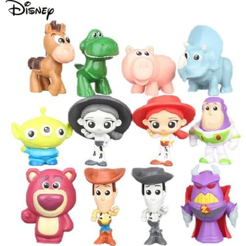 Disney Toy Story 4 Set Woody Jessie Action Figures Model Toy Cartoon Mini Collection Decoration Doll Kids Toy For Children Gift