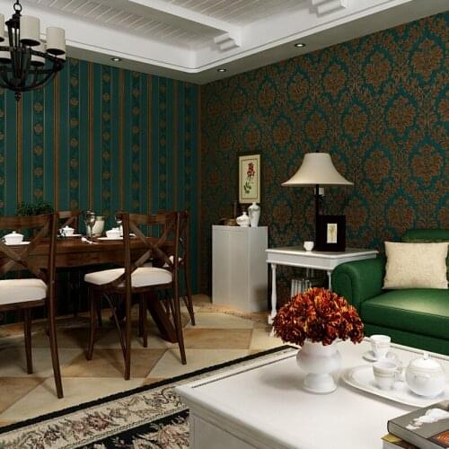 European Floral Wallpaper Vinyl Waterproof Pvc 3d Wallpapers For Bedroom Living Room Vintage Wallpaper Strip For Walls,3 Style