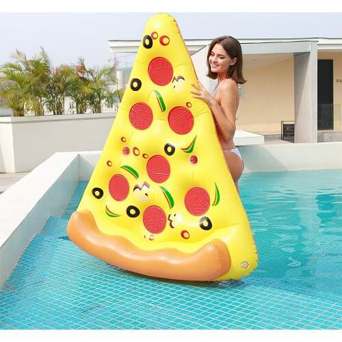 Giant Inflatable Pizza Pool Float Ocean Swimming Ring Floating Row Bed Childen Adults Toy Summer Water Sports Party