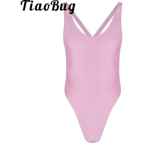 Hot Sexy Men One-piece Sleeveless Backless High Cut Thong Bodysuit Leotard Swimsuit Sissy Lingerie Male Gay Underwear Nightwear