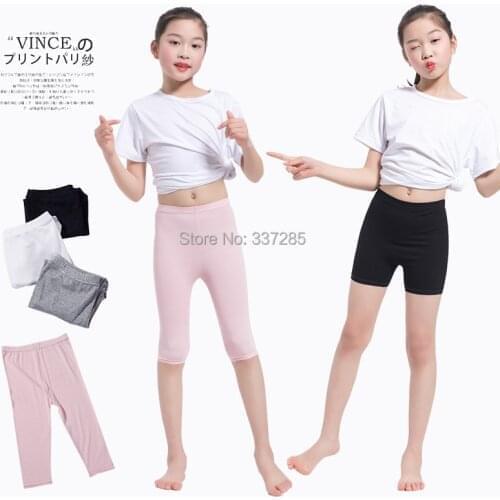 3-16Y girls spring summer pants calf-length leggings short pants Candy Color infant cotton pant Knee Length toddler baby legging