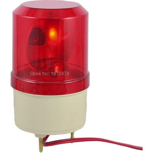 LTE-1081 DC 24V 5W Red Rotating Flash Light Industrial Signal Warning Lamp