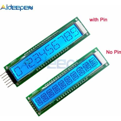 DM8BA10 SPI LCD Display Module LED Module 10 Bit 16 Segment Module Digital Segment Tube With Blue Backlight TM1622 Chip