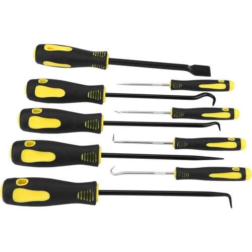 9pcs Scraper Pick Hook Kits Gasket Scraping Hose Removal Tool Set Suitable For Pin Clip Picking Hose Removal And Gasket Scraping