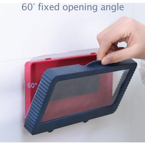 2021 Mobile Phone Box Holder Toilet Racks Bath Bathroom Shower Box Touch Screen Wall Mounted Waterproof Holders