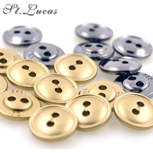 New arrived High quality 10pcs/lot small metal sewing button zinc alloy gold black color used for shirt garment accessories