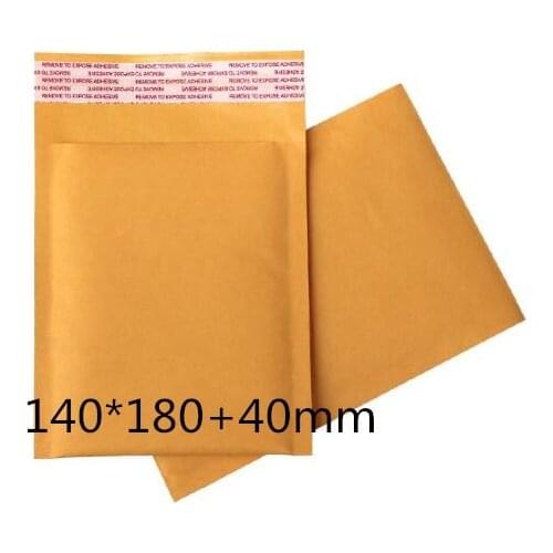 Wholesale Padded Kraft Bubble Envelope Express Fragile Items Gadgets Mailer Mailing Package Bags140*180+40mm