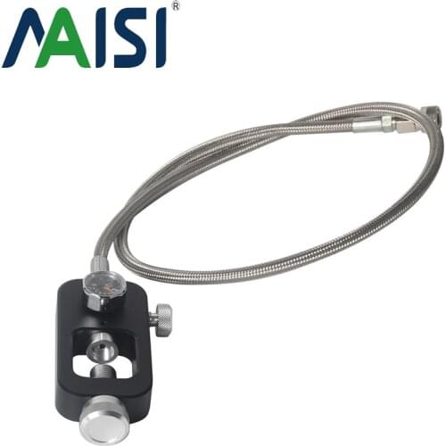 Paintball Air Gun Airsoft PCP Air Rifle Scuba Fill Station Yoke With 5000PSI Gauge For Filling Paintball Accessory Tanks