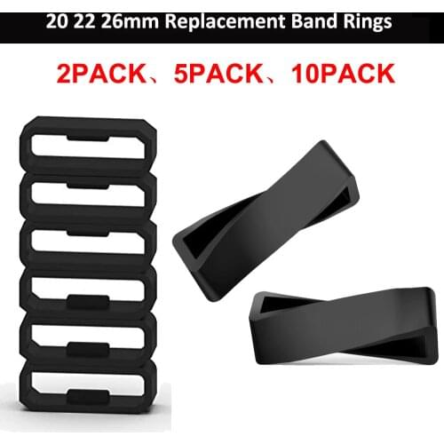 Replacement Watch Strap Band Rubber Keeper Loop Security Holder Retainer Rings For Garmin Fenix 6X 6X 6 Pro 5X 5S 5 5 Plus 3 HR