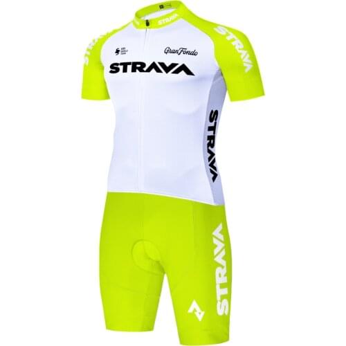 Strava One Piece Skinsuit Estivo Conjunto Camiseta Bretelle Homem Jumpsuits Ropa Hombre Ciclismo Masculino Cycling Jersey