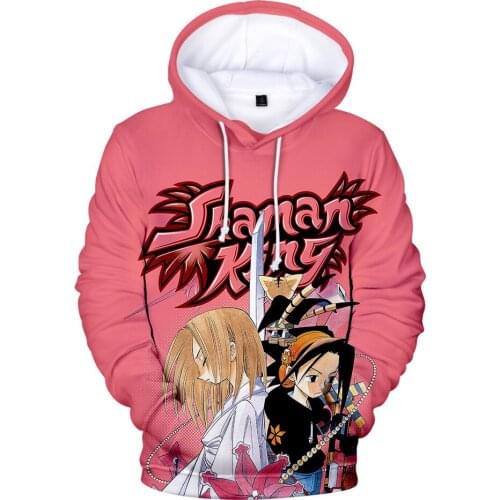 Hot Anime Hoodies Shaman King 3D Print Streetwear Men Women Harajuku Cosplay Sweatshirt Oversized Hoodie Kids Tops Boys Clothing