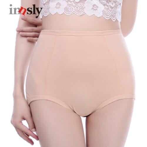 Underwear Women High Waist Panties Cotton Slim Waist High Quality Large Size Female Brief Breathable