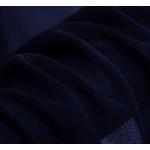 8momme 114cm width SILK GEORGETTE Tulle Fabric for sewing Beach dress Summer 2019 No.56 Dark Blue Free Shipping