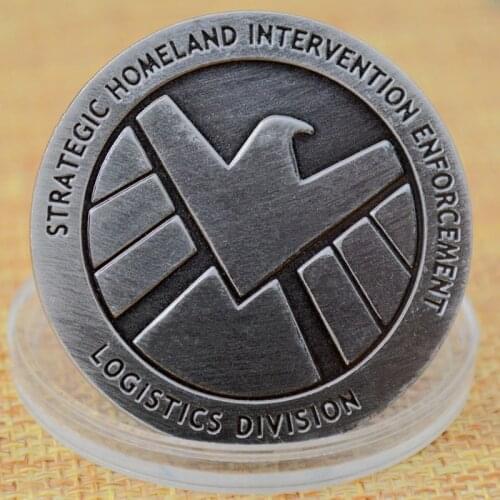 United States Military Medal S.H.I.E.L.D. Metal Badge Commemorative Coin Crafts Collectibles Home Decoration Challenge Coin