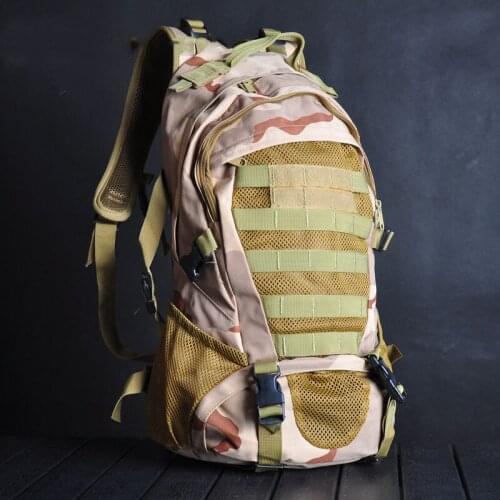 Outdoor Oxford Military Tactical Backpack Scratchproof Molle Camo Shoulder Bag Trekking Hiking Climbing Sports Army Rucksack