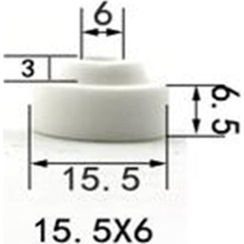 High temperature resistant Matching porcelain gasket OD20*ID6.5/High frequency porcelain beads/Porcelain tube terminals