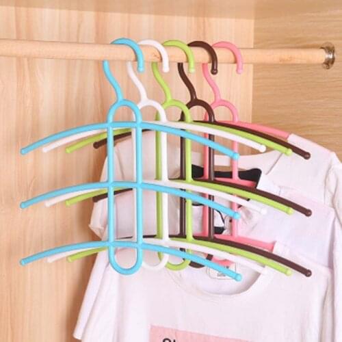 1 PC Household Three-layer Non-slip Clothes Scarf Underwear Hanger Bedroom Living Room Storage Hold Hangers