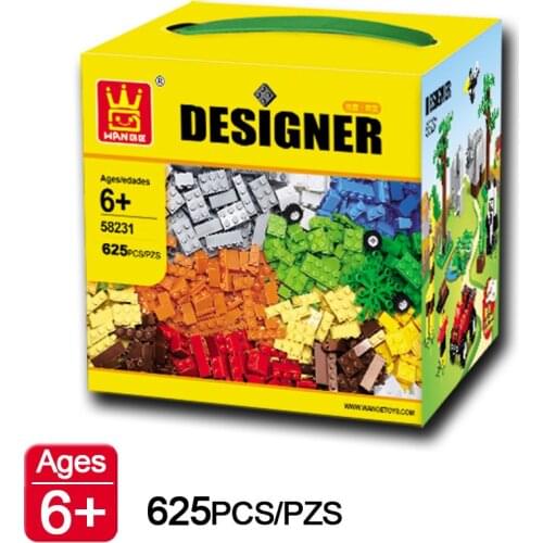 625pcs/set Educational Building Blocks DIY Toys Compatible With Lego Creative Bricks For Child Early Learning Assembly Toys