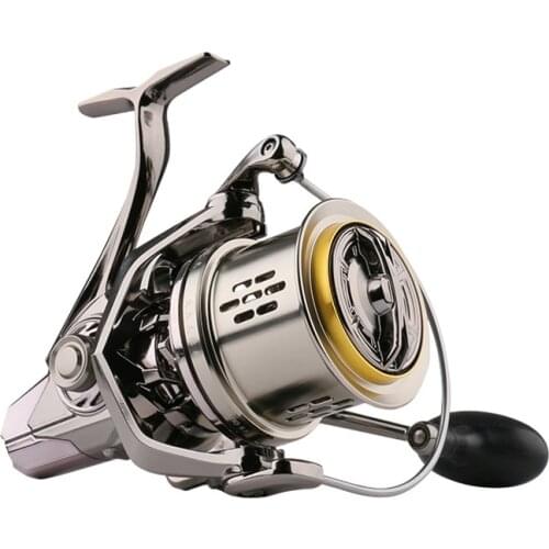 Large Capacity Fishing Reels Spinning CC 8000 10000 12000 Stainless Steel 18+1 Ball Bearings Long Distant Lure Sea Fishing