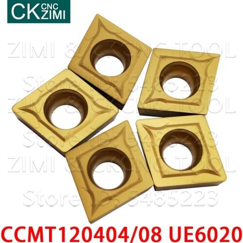 CCMT120404 UE6020 CCMT120408 UE6020 Carbide Inserts high quality CNC cutting External Turning metal lathe tools CCMT for steel