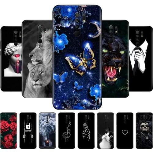 For xiaomi redmi 9 Case Soft Silicon Back Cover Phone Case For redmi 9 Case 6.53 inch etui coque bumper black tpu case