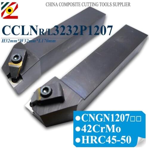 EDGEV Solid CBN Inserts Tool Holder CCLNR/L3232P1204 CCLNR/L3232P1207 CNC External Turning Roller RollsToolholder For CNMN120708