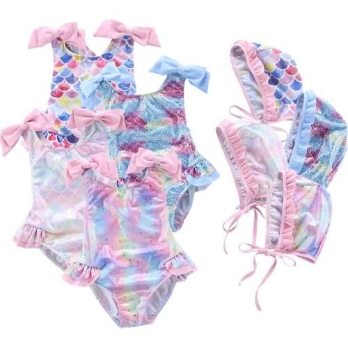 Summer New Children Swimsuit Girl Baby Cute One-Piece Swimsuit Princess Bow Swimsuit Girl Skirt Learning To Swim Training Skirt