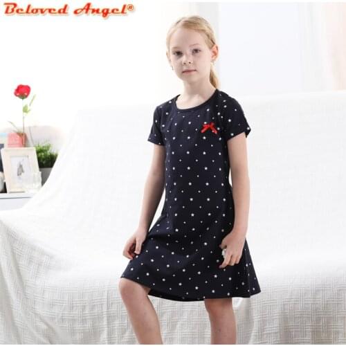 Beloved Angel 100% Cotton Summer Girls Vintage Dresses Child Princess Clothing Kids Clothes Baby Costumes Teens Dress 1-13T