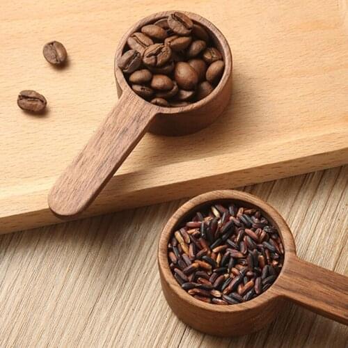 Long Handle Round Coffee Measure Spoons Portable Kitchen Seasoning Spoon Tool