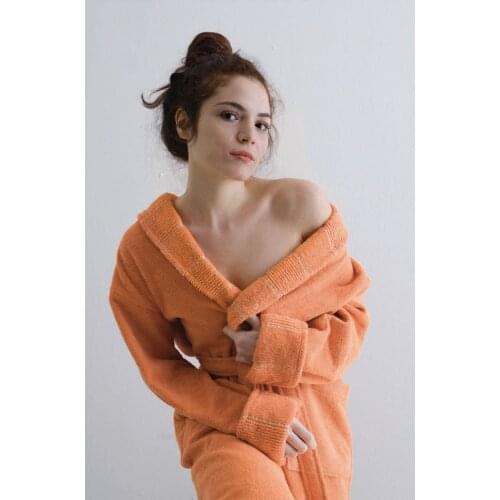 Women Bathrobe Towel Set 100 Cotton Soft Gown Robe Lounge 2021 Bathroom
