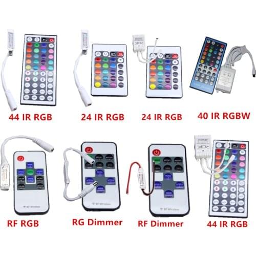 IR RF remote controller dimmer RGB RGBW 11/12/24/44/40 key for 5050 5630 2835 3528 3014 led strip