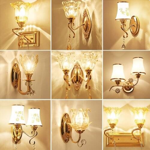 Nordic creative blue and white glass tube wall light living room bedroom hotel lobby wall lamp