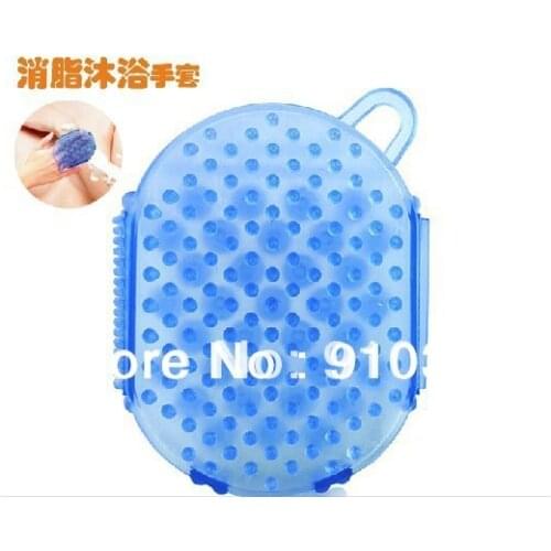 Personal health care of rubber bath brush mitt massager as bath massage gloves product for body slimming beauty tool