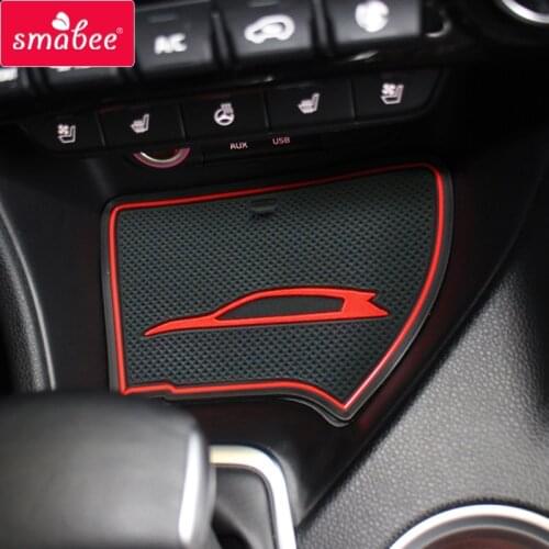 Gate slot Mats For KIA SPORTAGE QL 2016-2018 Non-slip Interior Door Pad/Cup Non-slip mats
