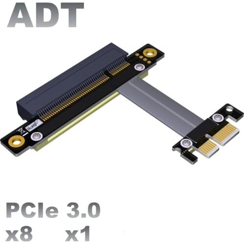 PCI-E x8 extension cable transfer x1 pcie 1x to 8x support network card SSD expansion converter pixel cable adapter gtx 1080 ti