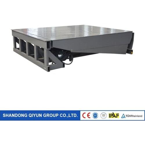 Qiyun CE ISO 6-15t 0.75Kw Hydraulic Stationary Dock Ramp for Aerial Working Platform