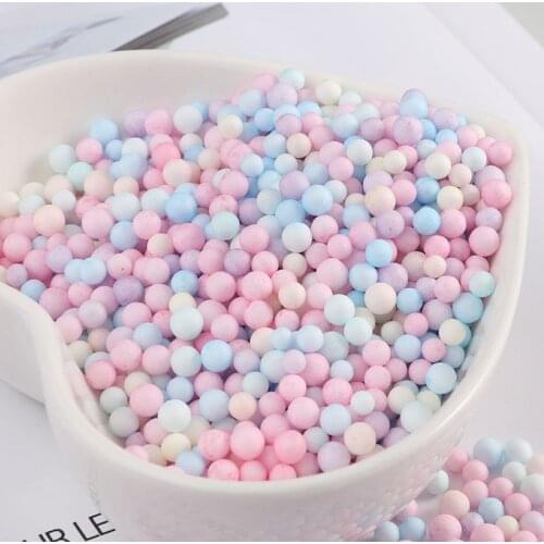 Multi Color Foam Balls Mini Beads Polystyrene Styrofoam Filler Bubble Ball DIY Wedding Craft Christma Party Decoration 2-4/4-6mm