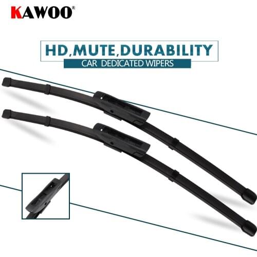 KAWOO Car Wiper Blade For Renault Scenic 2, 26"+22"(2005-2009) Windcreen Wiper Blades Soft Rubber Strip Auto Accessories Styling