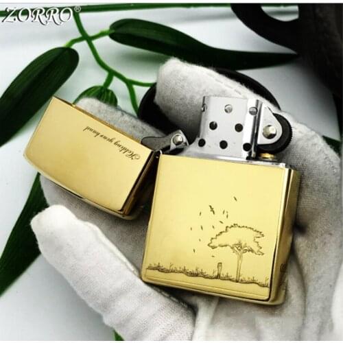 Oath under the tree Kerosene gasoline petroleum oil cigarette lighter Smoking igniter Boyfriend girlfriend love gift (no fuel