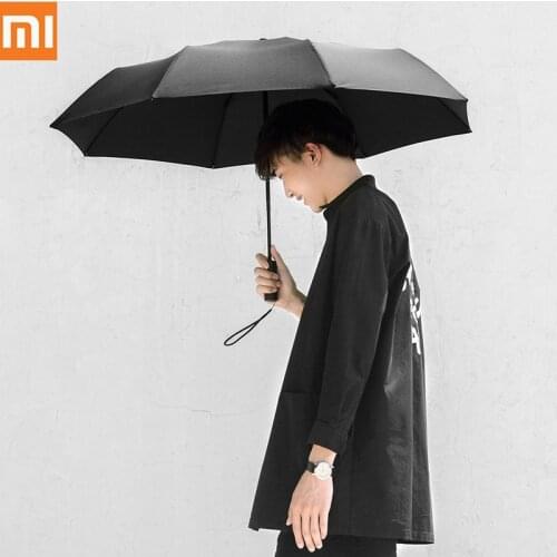Xiaomi Mijia Automatic Folding Opening Sunny Rainy Bumbershoot Aluminum Windproof Waterproof UV Parasol Summer Winter Sunshade