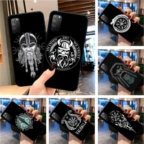 Viking Vegvisir Odin Nordic Phone Case for Huawei Honor 30 20 10 9 8 8x 8c v30 Lite view 7A pro