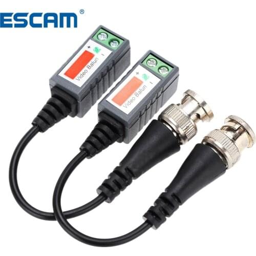 Twisted CCTV Video Balun Passive Transceivers 2000ft Distance UTP Balun BNC Cable CAT5 Cable