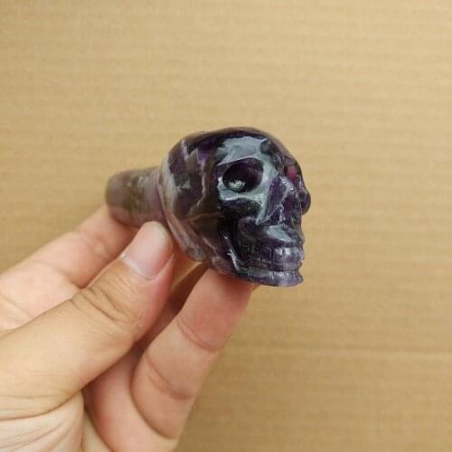 100% natural dream amethyst skull quartz crystal smoking pipe wands reiki healing gifts wholesale price